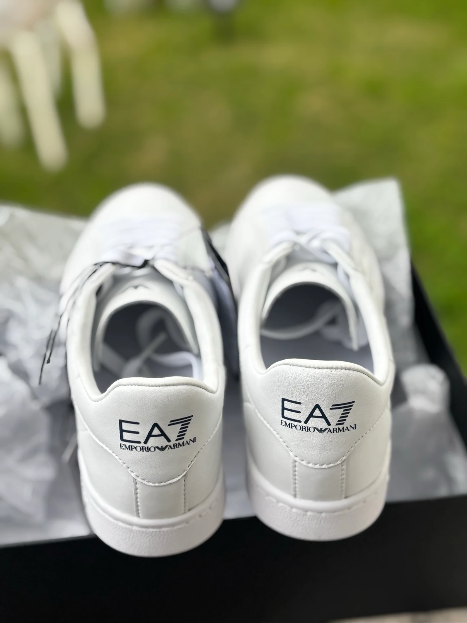 EA7 Emporio Armani Zapatillas Blancas Hombre | Nuevas con Caja y Etiqueta – photo 2